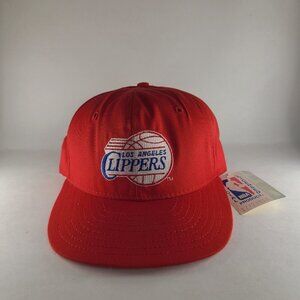 Los Angeles Clippers Vintage AJD Made in the USA Snapback Red Hat